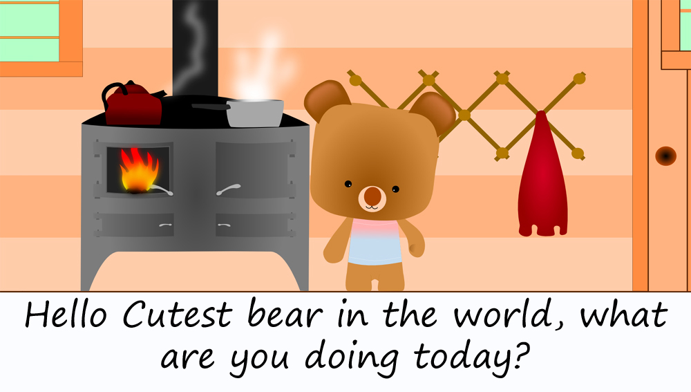 cute bear cooking1