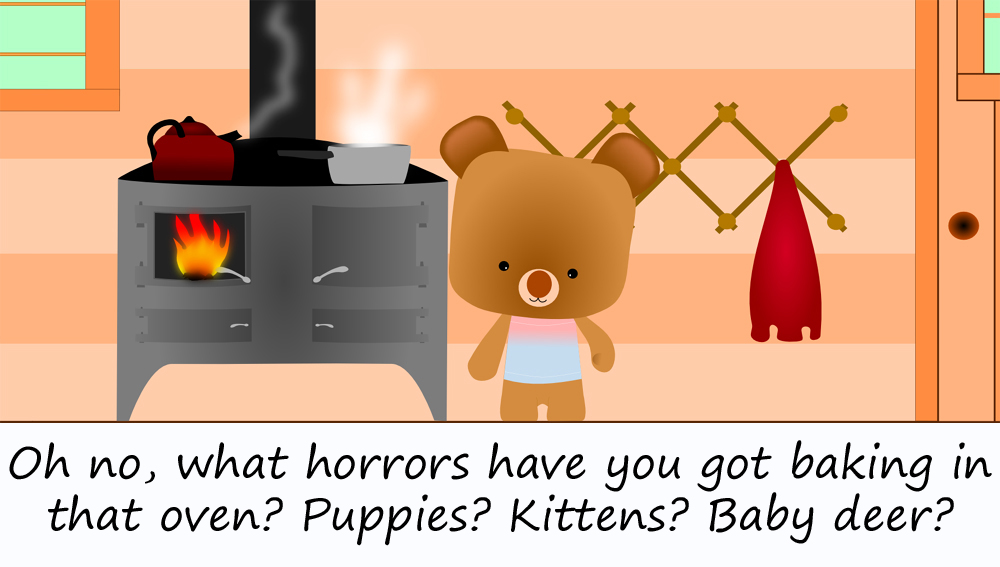 cute bear cooking3