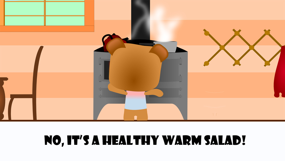 cute bear cooking4