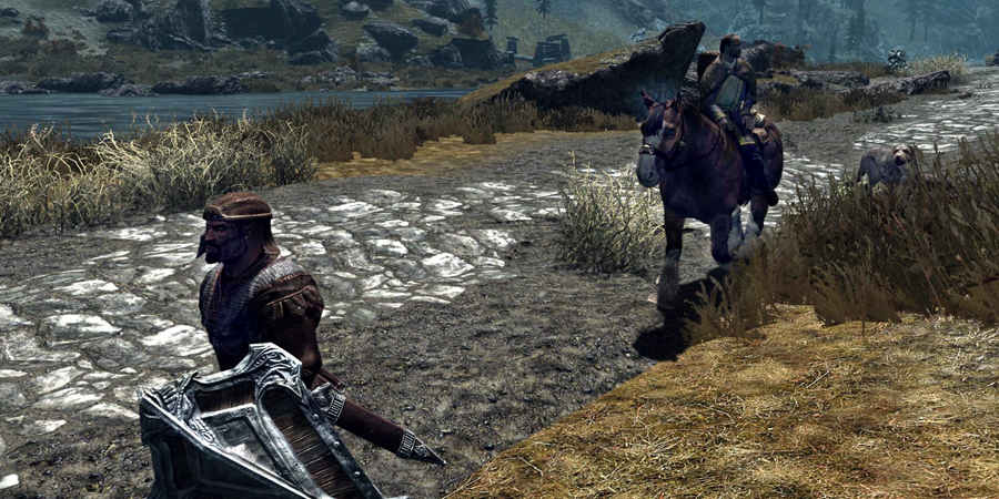 A toff and his guard!