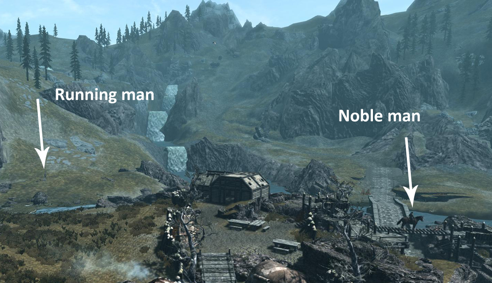 Nobleman on a horse on a bridge!