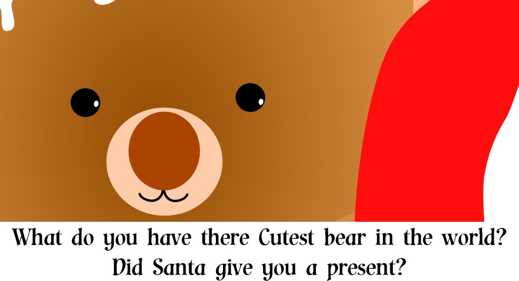 Cutest bear in the world christmas 